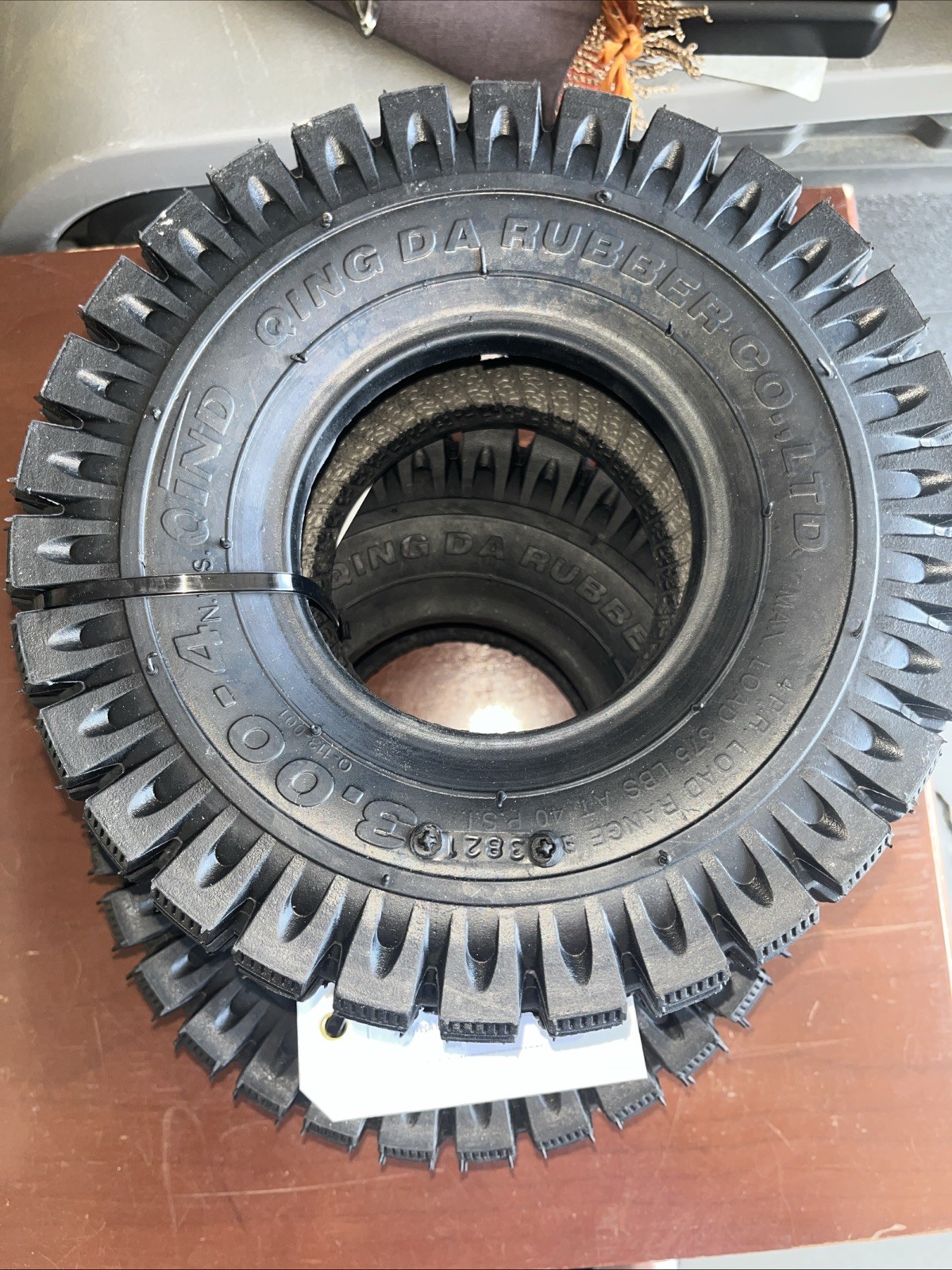 2-Pack 3.00-4 Tires for Mini Scooter E-Bike Go Kart ATV Quad Razor 10x3 Off-Road