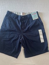 Cat Jack Boys' Flat-Front Adjustable Waist Shorts Navy Size 12