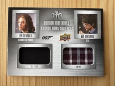 JAMES BOND costume relic card SPECTRE BM-48 dual Madeleine & Q Upper Deck