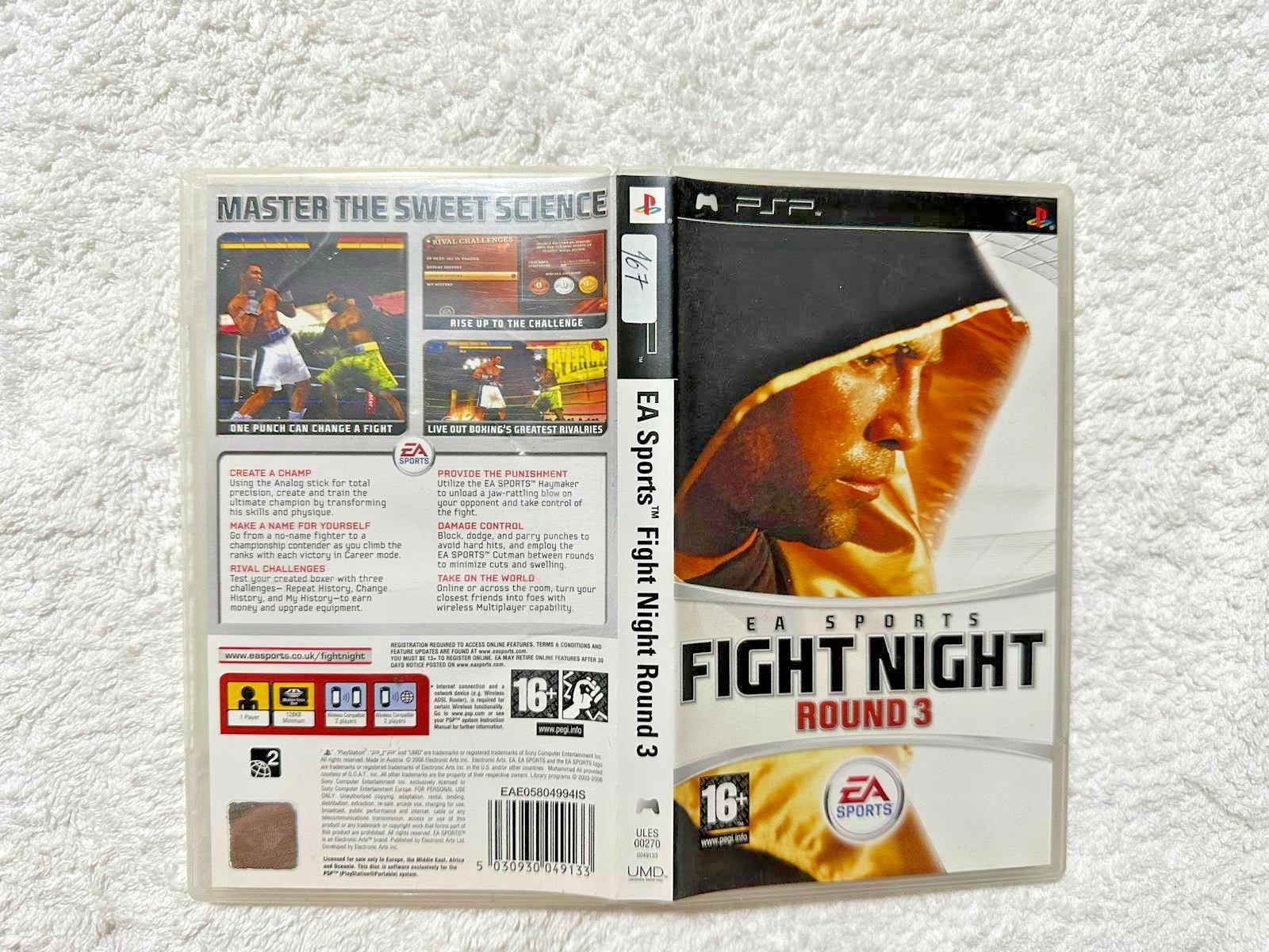 FIGHT NIGHT ROUND 3 REGION FREE Sony PSP UK CIB