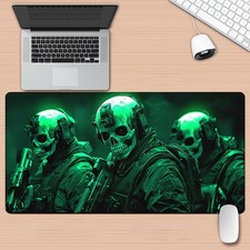 1pc, Skull Pattern HD Printed Pad for Desk, Multi Functional XXL Mousepad, Keyb