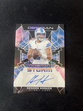 2024 Panini Obsidian - Cosmic Storm Signatures Hendon Hooker #CSS-HHR (AU)