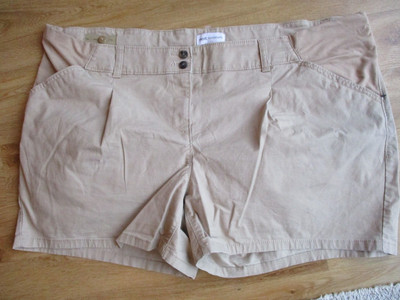 NEXT MATERNITY STONE UNDER BUMP SAFARI SHORTS SIZE 18 NEW