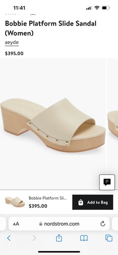 AEYDE Damensandalen Schuhe Bobbie Plateau Slidesandale (Damen) Größe 7 US - Bild 10 von 11
