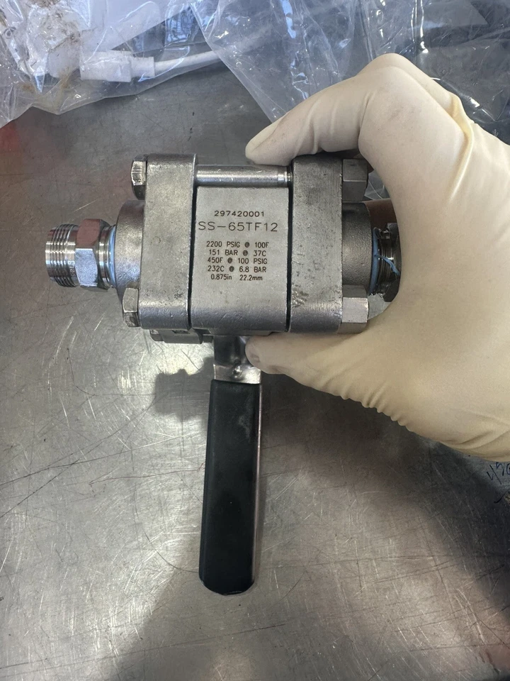 Усиленные сиденья из ПТФЭ с шаровым клапаном Swagelok SS65TF16 60 серии - Изображение 2 из 4