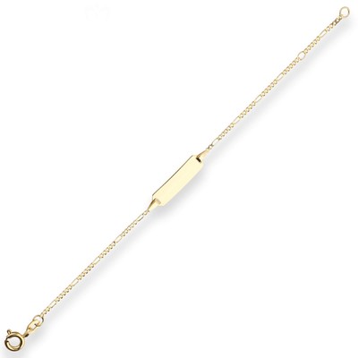 EDELIND Bracciale Uomo Oro Giallo 333 O 585 Maglia Figaro Incavata Larghezza 4mm - Made In Germany Con Marchio Di Garanzia, Cofanetto Regalo - 5