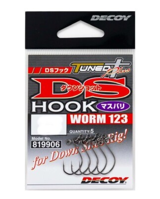 Decoy DS Masubari Worm 123 Drop Shot Swivel Hook - Choose Size