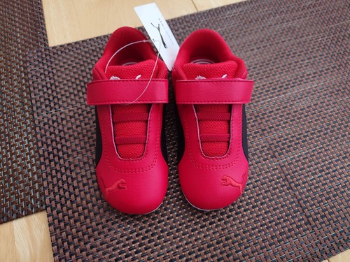 Kids Puma Scuderia Ferrari Race R-Cat V Trainers Red/White/Black UK8/EUR25 - Picture 2 of 3