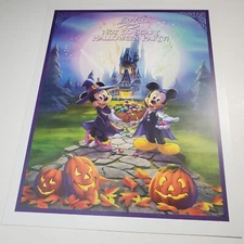 Mickey's Not So Scary Halloween Party Poster Authentic Walt Disney World 11x14