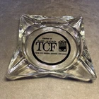 Vtg Large Glass Ashtray Twin City Federal Savings & Loan Bank Minnesota - Cigar
