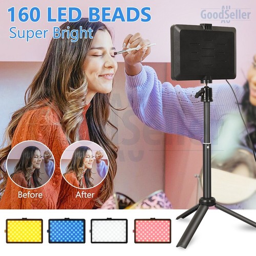 3 Packs LED Video Panle Light 5 Color Filters for Selfie Makeup Live Streaming - Picture 9 of 12