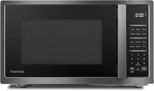 TOSHIBA ML4-EM09PA(BS) Small Countertop Microwave Oven,Mute Function, Child Lock