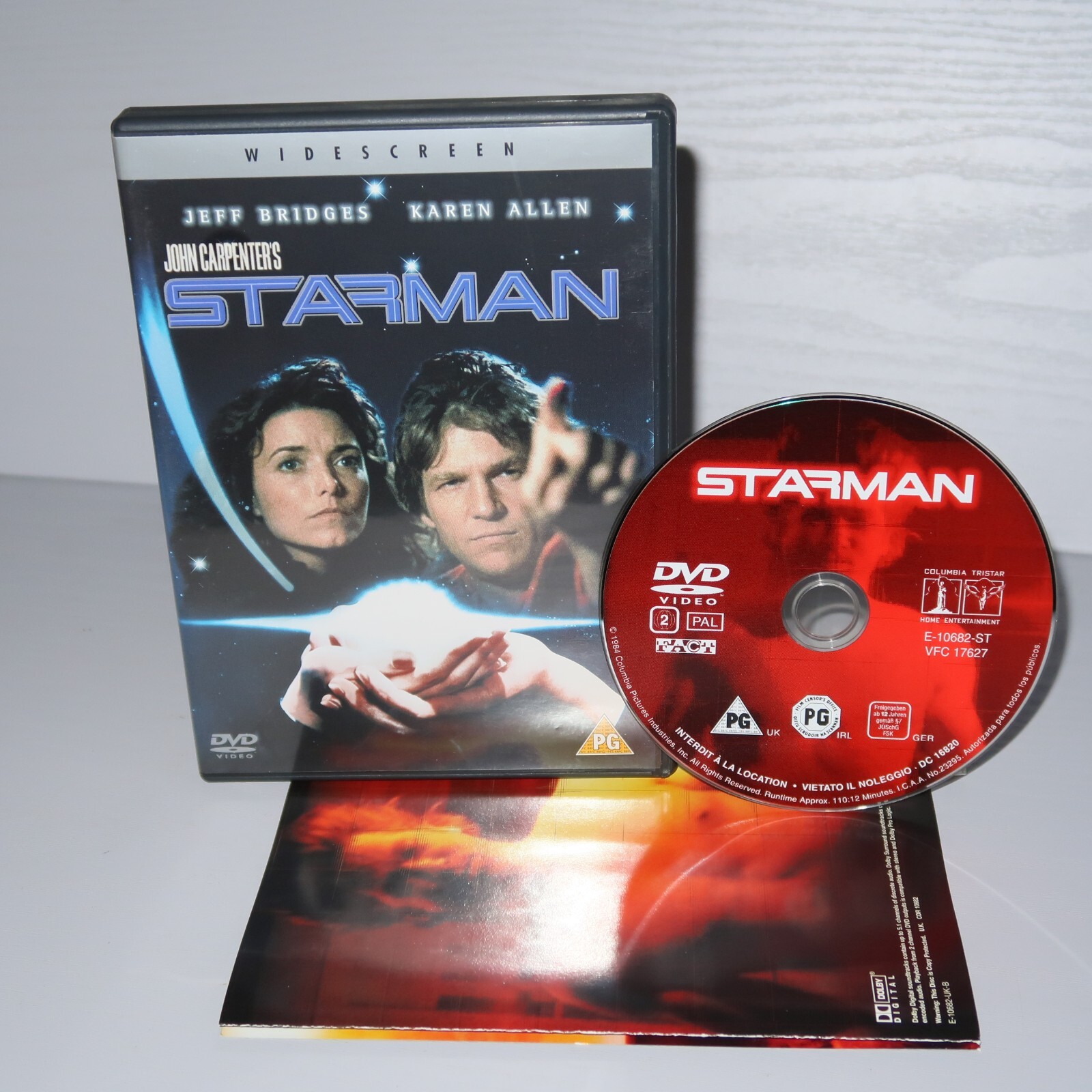 John Carpenter Starman DVD (Jeff Bridges Karen Allen) 1984 Science Fiction Movie
