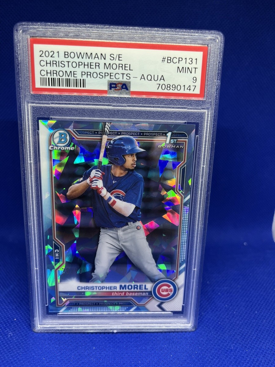 2021 BOWMAN SAPPHIRE - AQUA REFRACTOR CHRISTOPHER MOREL /99
