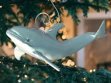Beautiful Detailed Realistic Dolphin 5.5" Custom Christmas Tree Ornament