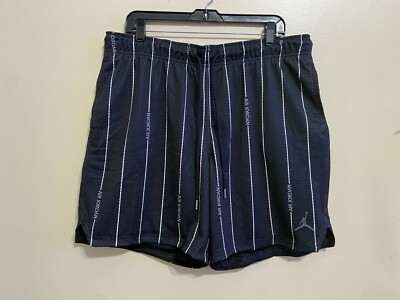 Nike Air Jordan Essentials Shorts Mens 2XL Pinstriped Black Retro DM1357-010 NEW