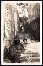 CHINA 1930 US PHOTO CARD FRANKED JUNK ISSUES TIED AMOY TO ST. ALBANS VERMONT