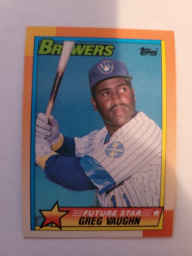 Greg Vaughn #57 1990 Topps card