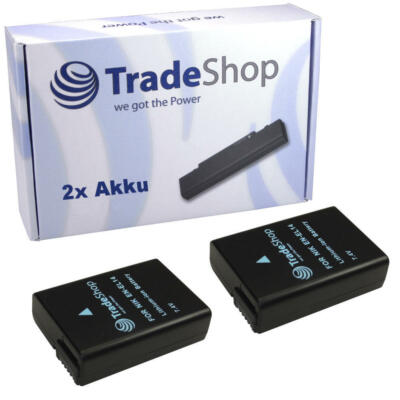 2x AKKU für Nikon CoolPix D3100 D3200 D5100 P7000 P7100 P7700 EN-EL14 Infochip