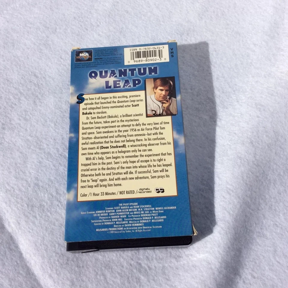 Quantum Leap The Pilot Episode VHS. Rare. Out Of Print. Collectible Scott Bakula Foto 2 de 4