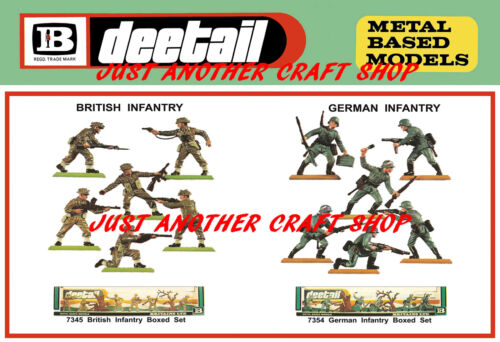 Britain's Deetail WWII Model Soldiers 7345 7354 A3 Size Shop Poster Brochure Ad - Picture 1 of 1