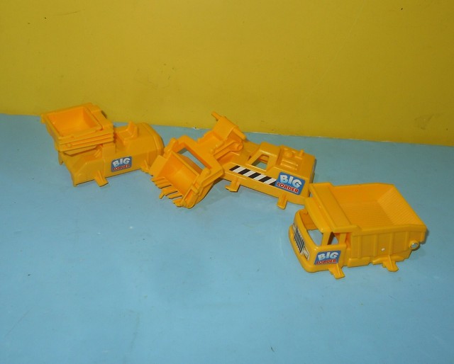 1990's Tomy Big Loader Construction Set of Three Yellow Replacement