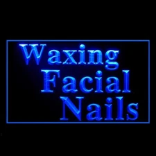 160127 Waxing Facial Nails Beauty Salon Shop Display Lighting Neon Sign