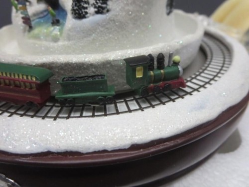 Thomas Kinkade White Christmas Snowman Train By Bradford Exchange. - Picture 2 of 8