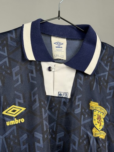 Camiseta Umbro de la Selección Nacional de Escocia 1991-1992-1993-1994 local talla XL - Imagen 5 de 9