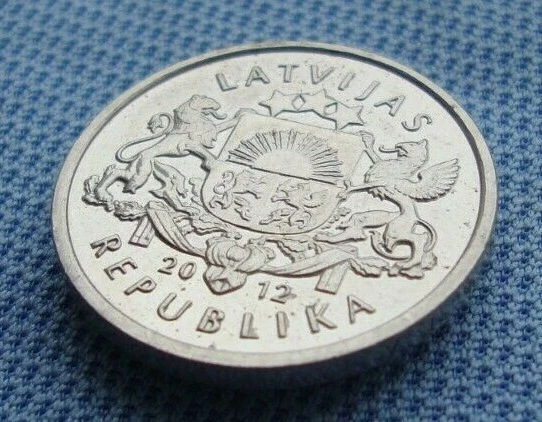 Latvia 1 Lats Christmas Bells 2012 Copper-Nickel Coin M - Image 4 of 4