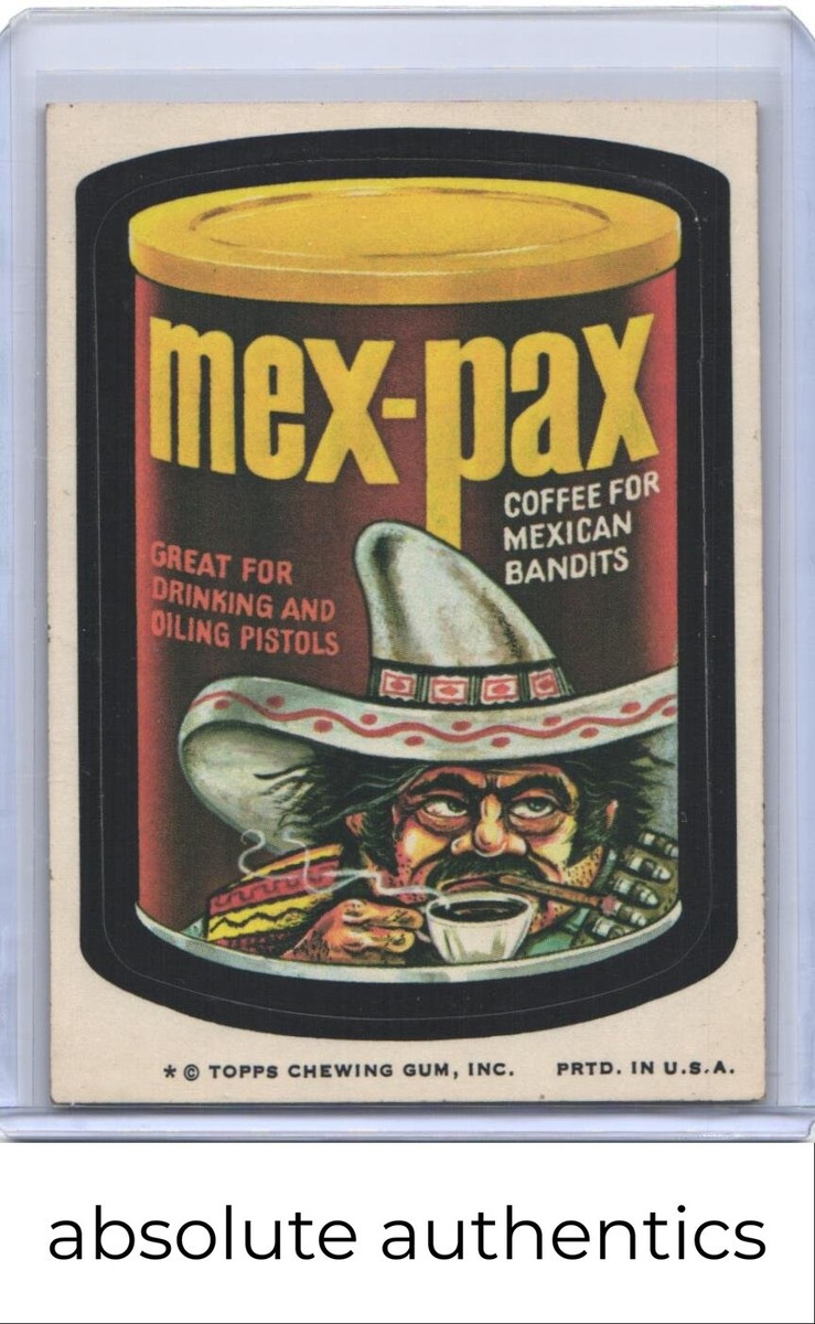 1974 Topps Wacky Packages 7th Series Mex-Pax Coffee Tan Back | eBay