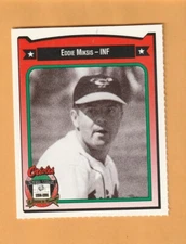 Eddie Miksis Baltimore Orioles 1991 Crown Card #298 Burlington New Jersey 8N