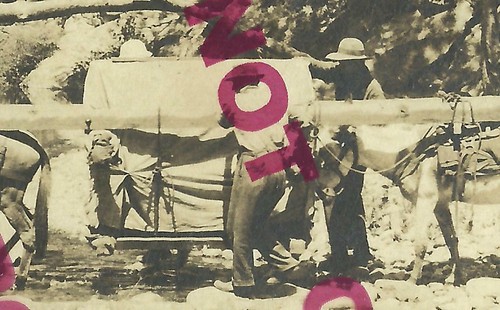 Mt. Wilson CALIFORNIA RPPC c1910 MINING CAMP Gold Miners HAULING PIANO! Miner - Picture 3 of 4