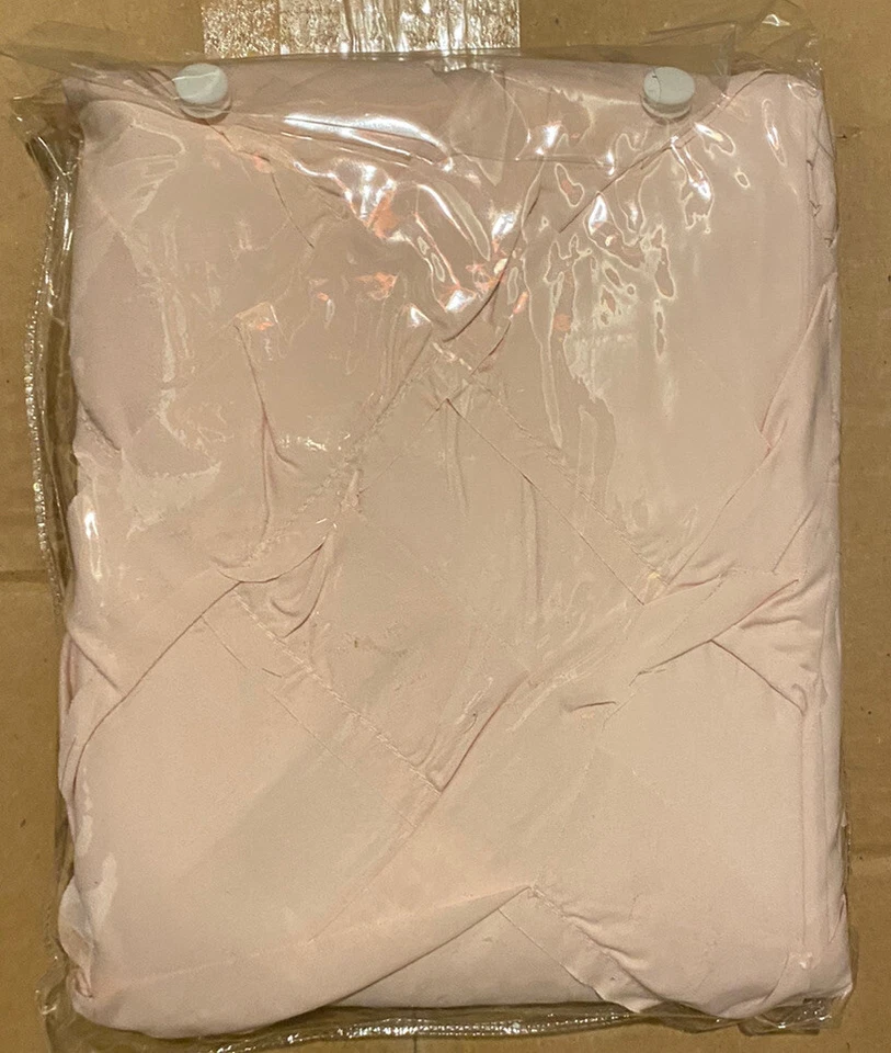 Cortina de ducha con volantes de diamante acolchado de diseño inteligente en rosa ID70-1784 NUEVO Foto 2 de 2