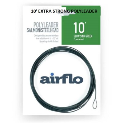 Airflo Polyleader 10ft Lachsangeln Vorfächer EXTRA STARK * 2026 Aktien *