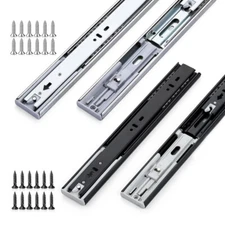 1/5/10 Pairs Soft-Close 10"-20" Full Extension Drawer Slides Ball Bearing