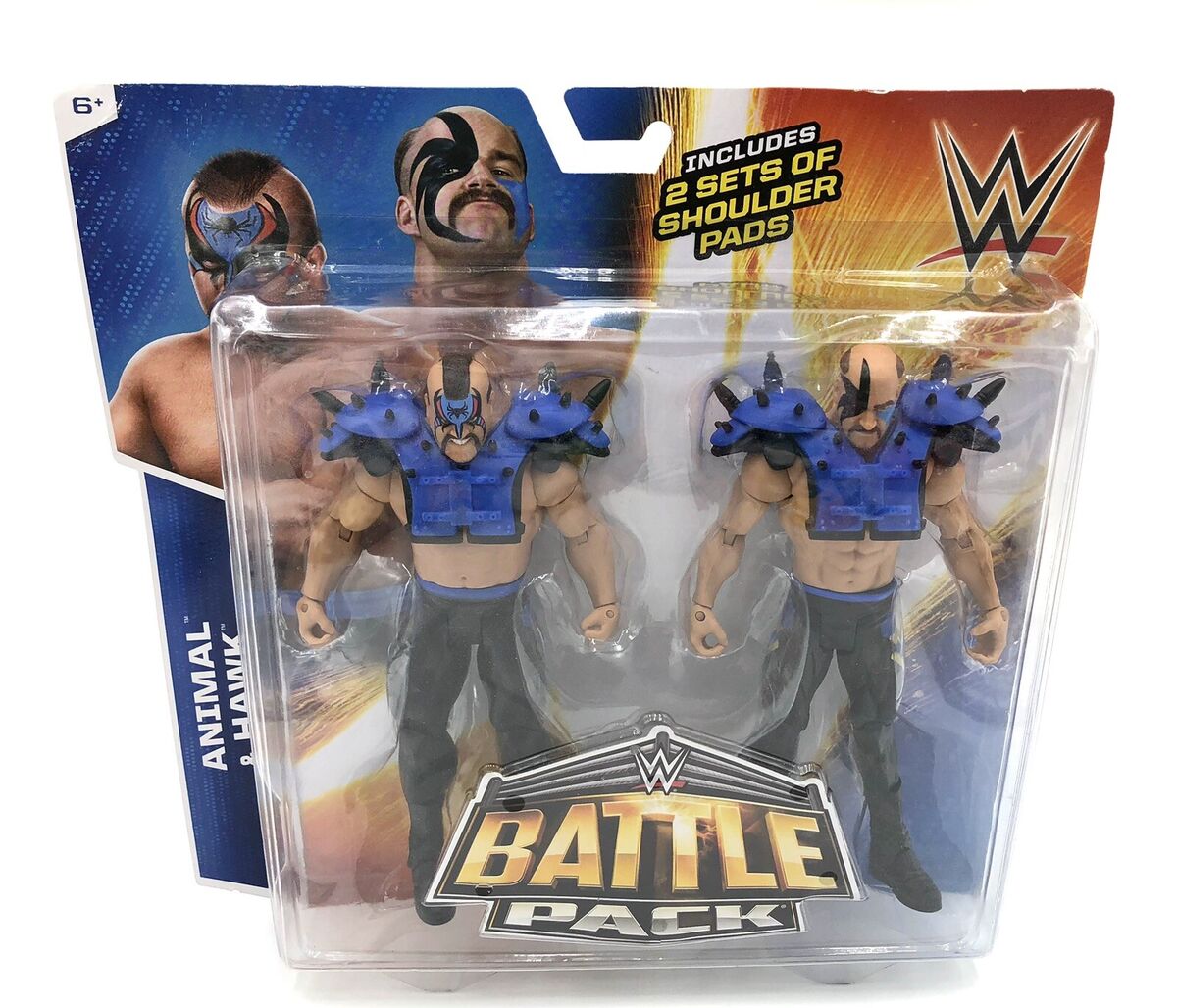 WWE Road Warriors LOD Battle Pack Animal & Hawk Mattel WWE Road Warriors LOD Battle Pack Animal & Hawk Mattel