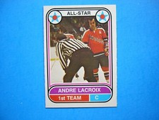 1975/76 O-PEE-CHEE WHA HOCKEY CARD #64 ANDRE LACROIX AS NM SHARP+ 75/76 OPC