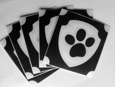 bm1065 GLITTERTATTOO 10 x stencil dog paw cool glitter tattoo neat L K 