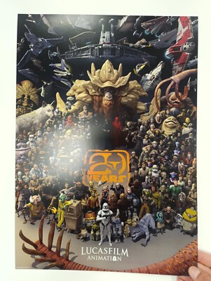 Lucasfilm Animation Poster - Star Wars Poster 20th Anniversary | eBay