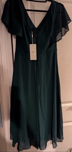 Dark green Ever Pretty short length occasion dress - Chiffon Style, Floaty Dress - Picture 2 of 5