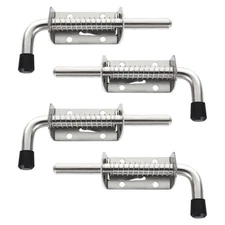 Younthye 4 Pack Spring Loaded Latches Pin Metal Spring Pin Latch Lock 