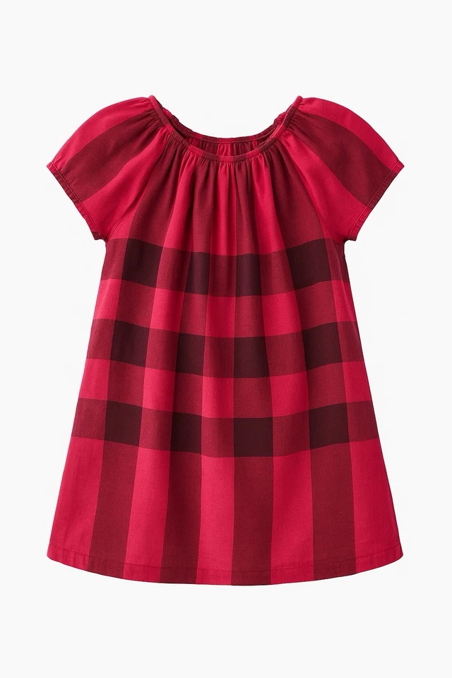 Vestido Burberry Niños Niñas - Cuadros Rosa - 4Y / 104 cm - Auténtico Foto 2 de 3