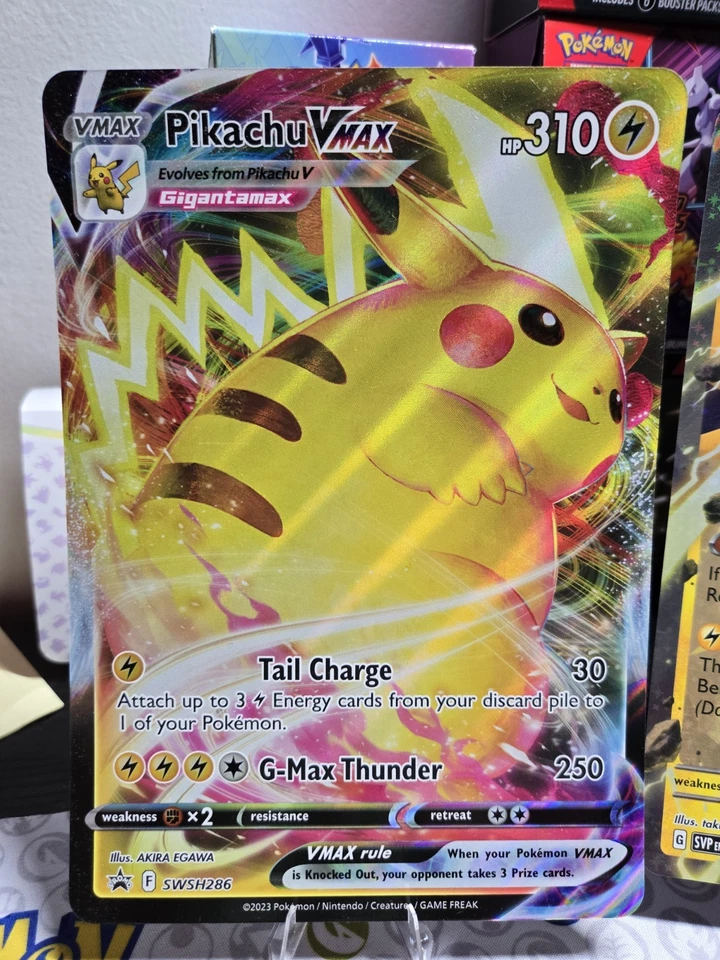 Pokemon TCG Jumbo Cards #SWSH286 Pikachu VMAX and SVP049 Zapdos ex - NM - Image 2 of 4