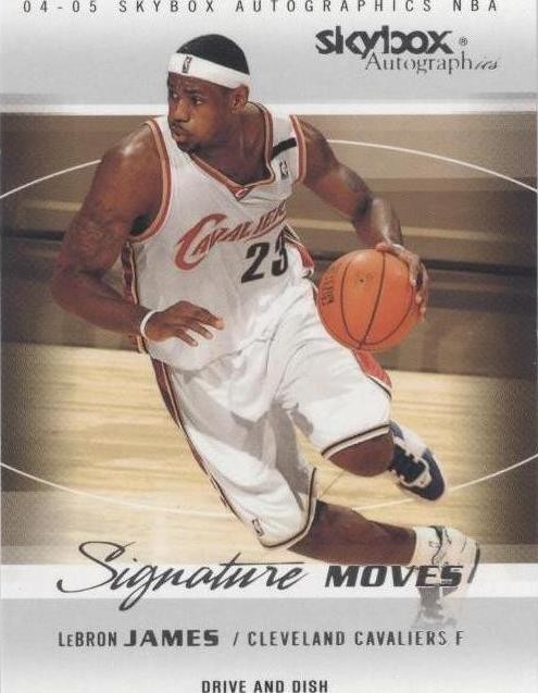 2004-05 Skybox Autographics - Signature Moves LeBron James #2 SM 