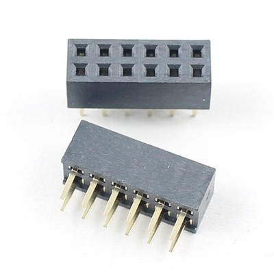 5Pcs 2mm 2.0mm Pitch 2x6 Pin 12 Pin Female Dual Straight Header Strip H=4.3mm *m