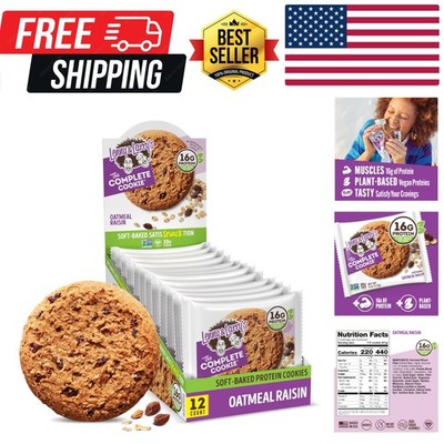 The Complete Cookie, Oatmeal Raisin, 16g Plant Protein, , Non-GMO, 4 Ounce Pa...