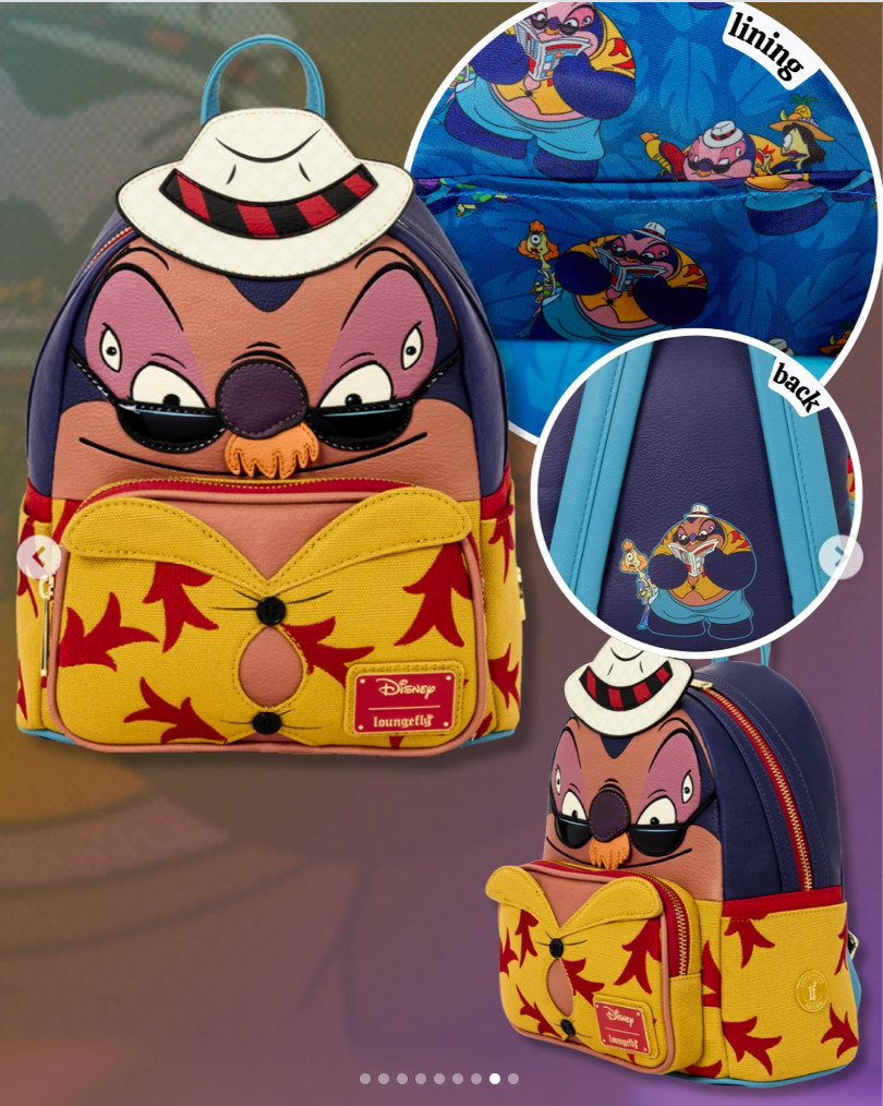 EXCLUSIVE Loungefly Disney D23 Lilo & Stitch Jumba Disguise Cosplay Backpack NWT