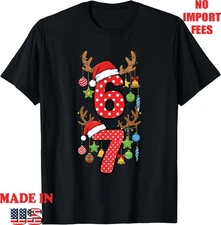 Funny Six Seven Christmas Boys Girls Kids Teens Xmas 6 7 T-Shirt, Kid Adult Tee