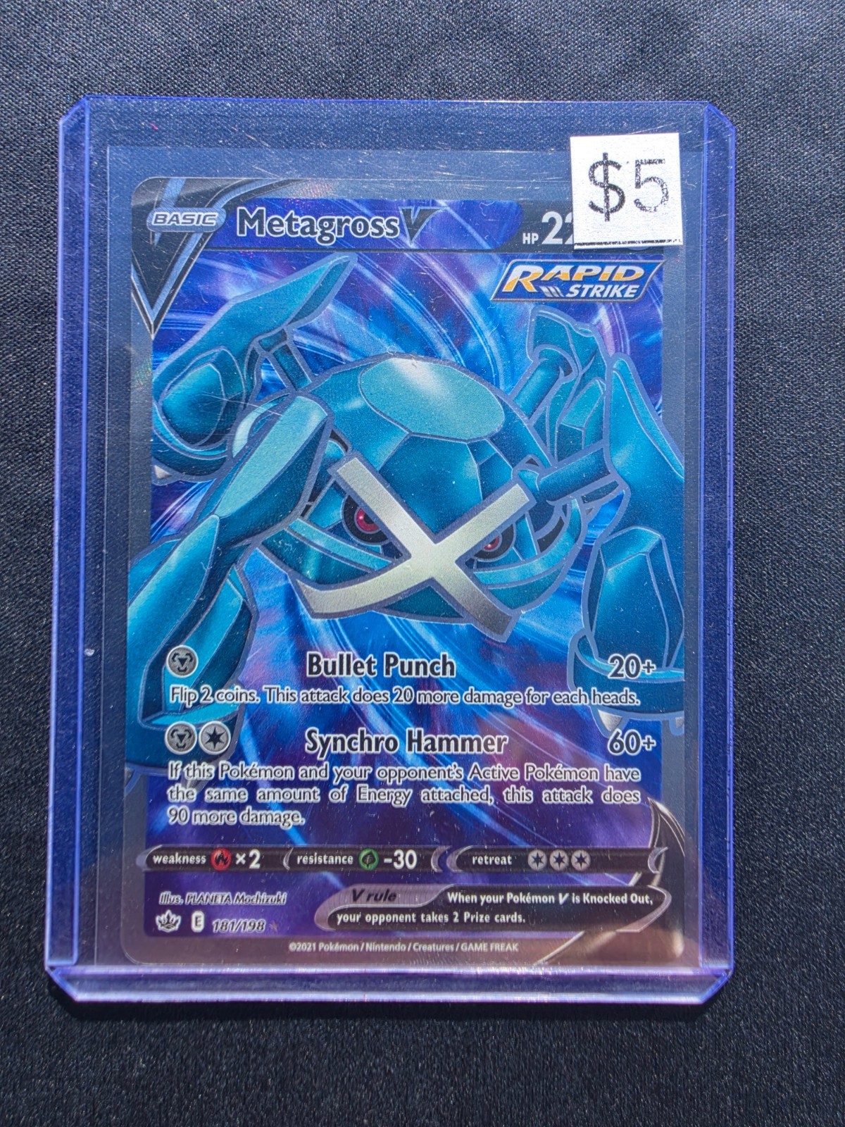 Pokemon Card - Metagross V Chilling Reign 181/198 Rare Ultra - Buy more and Save